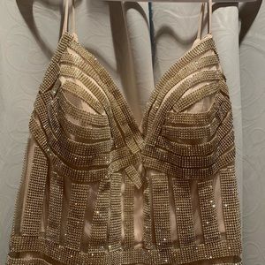 Gold Plus size dress